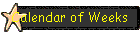 Calendar of Weeks